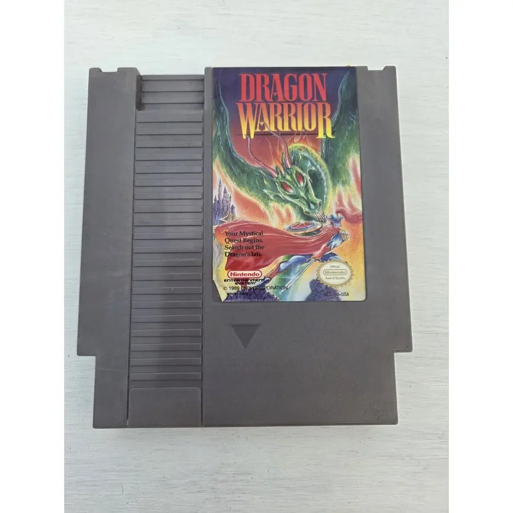 DRAGON WARRIOR 1 - NES Game - COMPLETE w/ Cart Manual Box Foam CIB